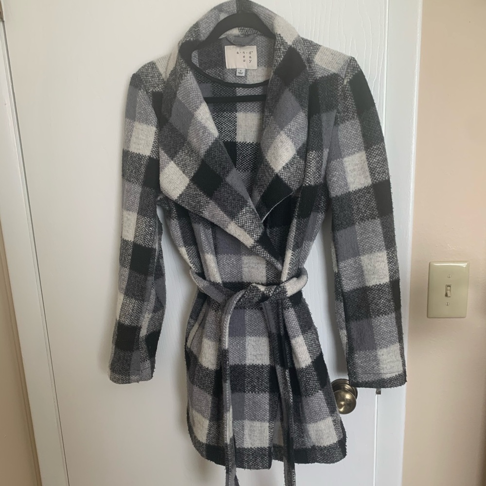Plaid Pea Coat